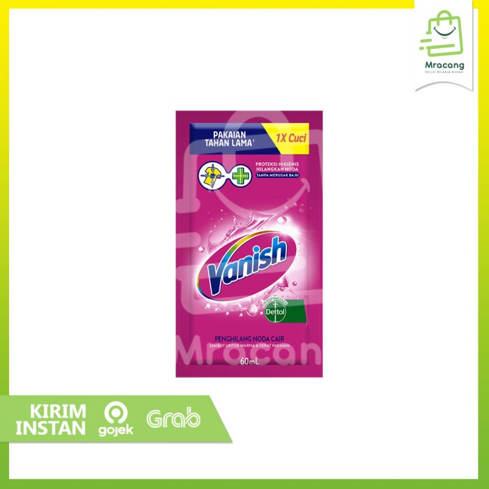 Vanish Penghilang Noda Pakaian Sachet - 60ml