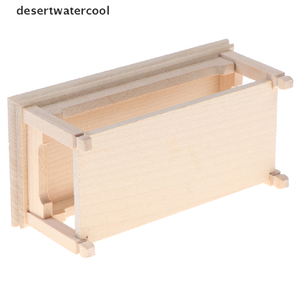 Deid1:12 Miniatur Rumah Boneka Teapoy Furniture Kayu Meja Mini Mainan Martijn