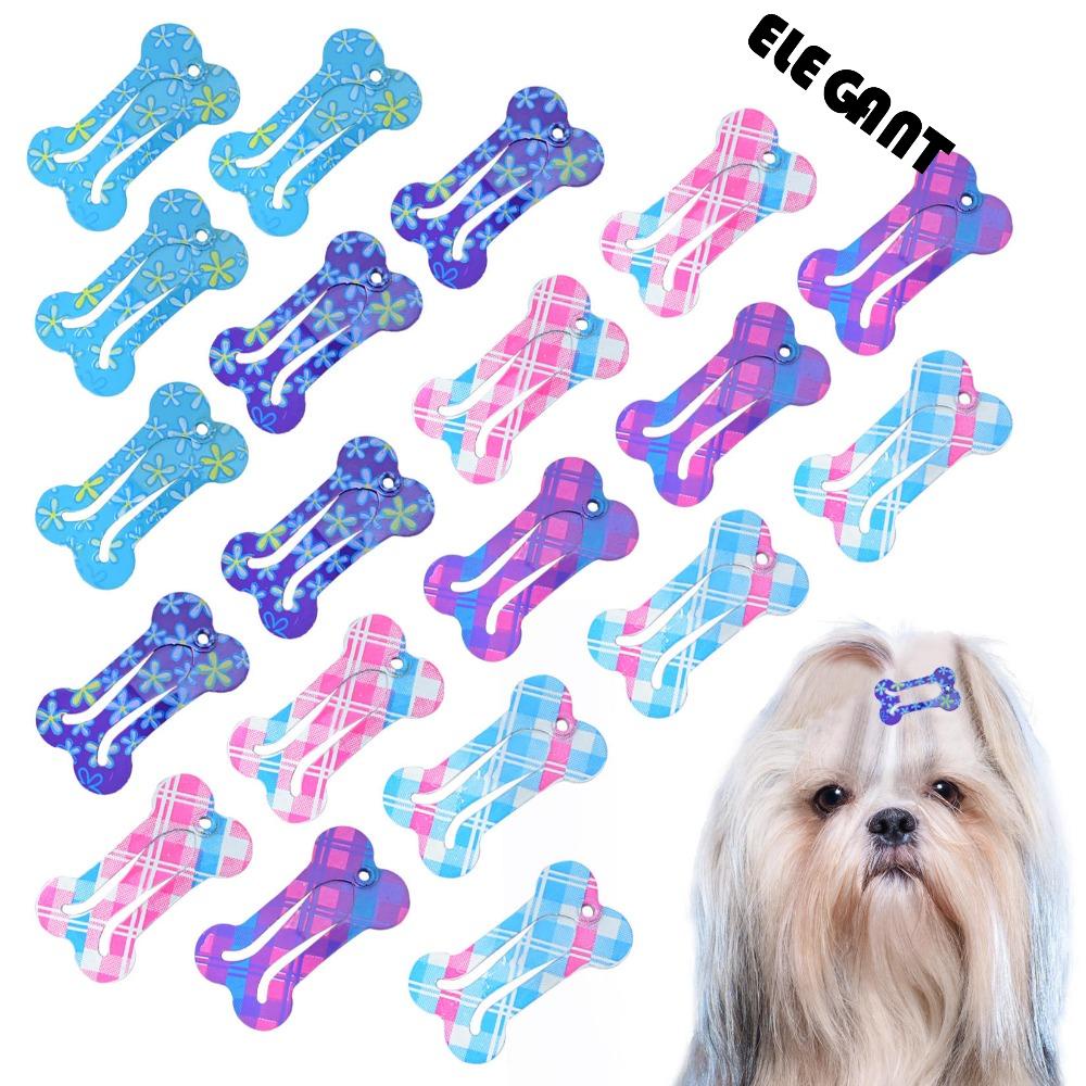 [Elegan] Jepit Rambut Anjing Universal 10pcs Hiasan Kepala Hewan Peliharaan Mini Lucu Warna-Warni