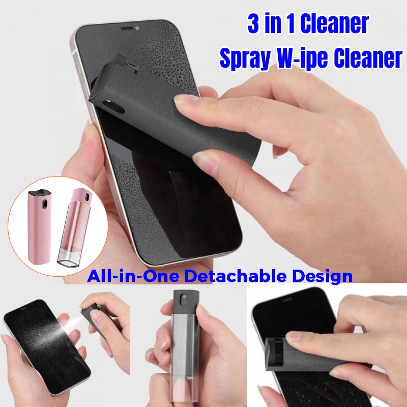 Semprotan Pembersih Layar Anti Sidik Jari 3in1 W-ipe Cleaner