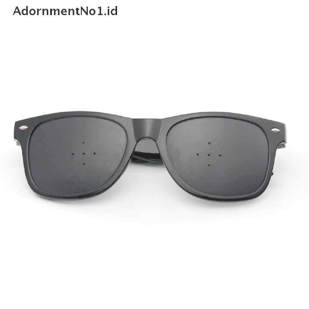 [AdornmentNo1] Kacamata Fashion Relieve Pinhole Pria Wanita Korektif Anti-Letih Myopia Glasses [ID]