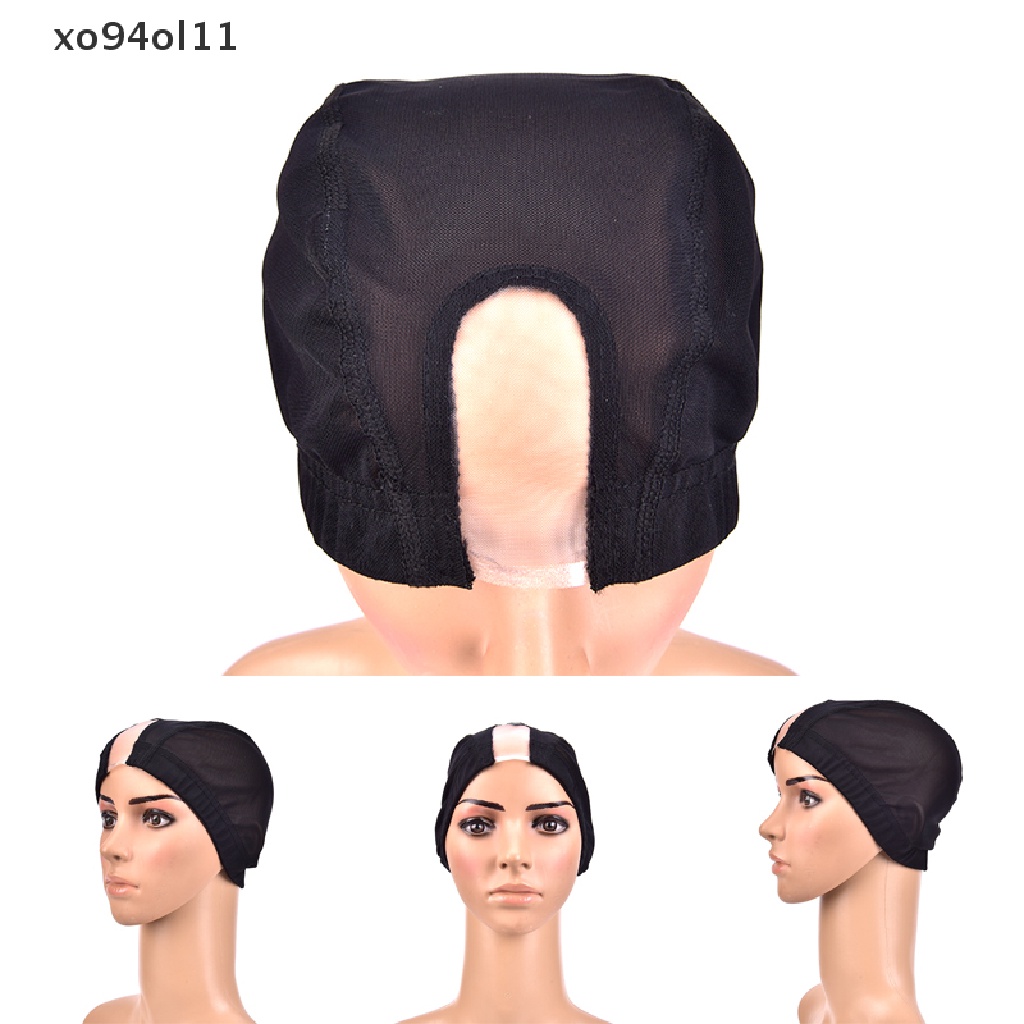 Xo U Part Wig Cap hair net Elastis Untuk Membuat Wig Mesh dome Cap Topi Jaring Topi Renang OL