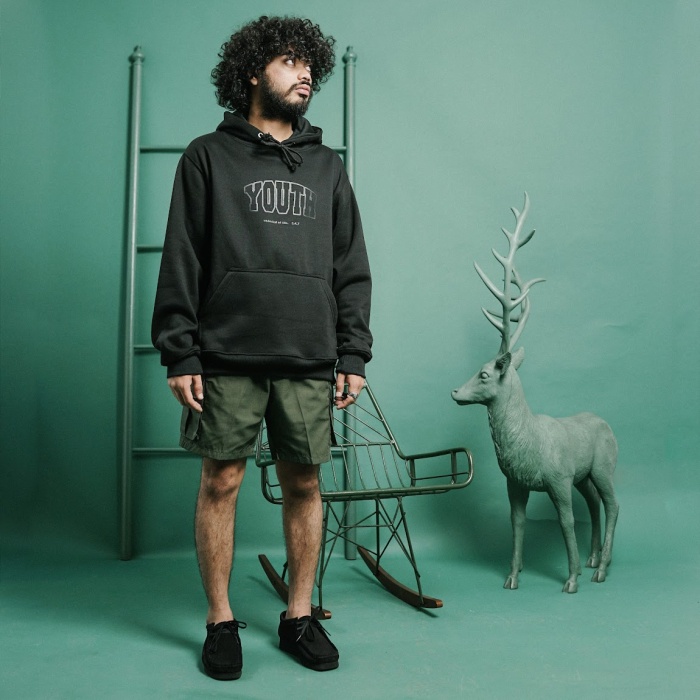 UNKL347 Jacket Hoodie Hitam Model Simpel Bahan Fleece YOTT