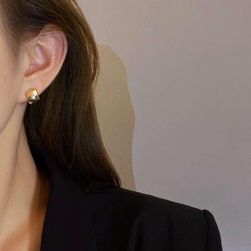 Keren Manis 18K Lucu S925 Sterling Silver Stud Earrings Perhiasan Ear Studs