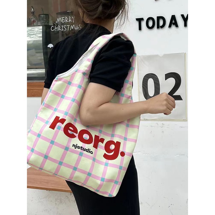 ❡Sera  Gaya Korea Baru Orang Kecil Desain Kanvas Tas Rompi Kelas Commuter Tas Satu Bahu Kapasitas Besar Tote Tas Wanita