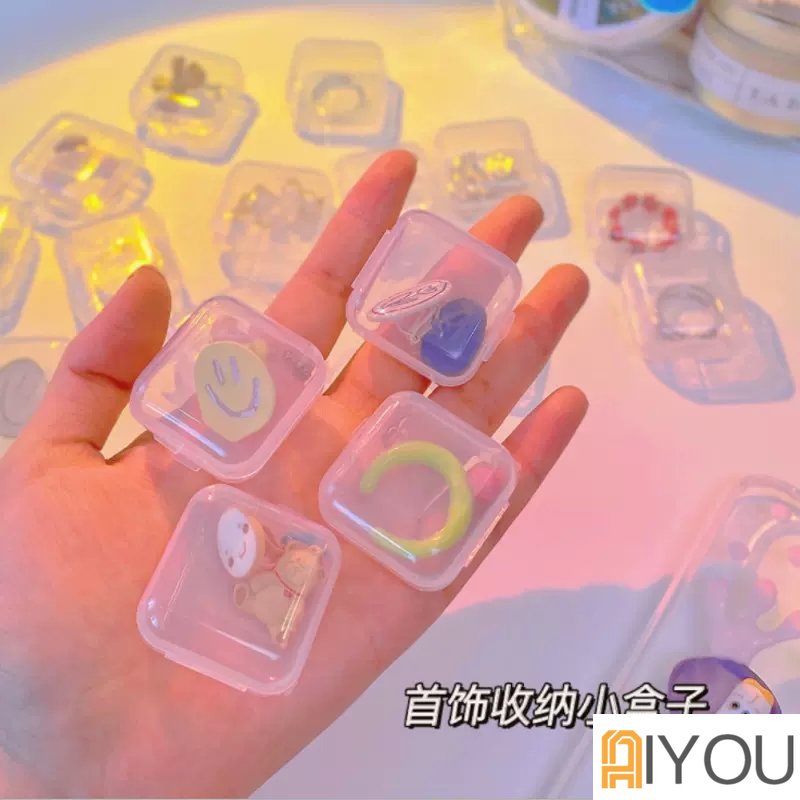 Ins Portable Kawat Kabel Kotak Penyimpanan Travel Headphone Perhiasan Koin Organizer Bin Laci Makeup Lipstik Tempat Penyimpanan Tahan Debu