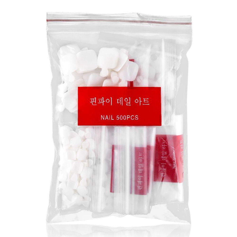 Mxbeauty Toe Nail Art Dekorasi Buatan DIY Gaya Perancis Ultra-Tipis Tanpa Jejak Kuku Palsu Pedicure Aksesoris