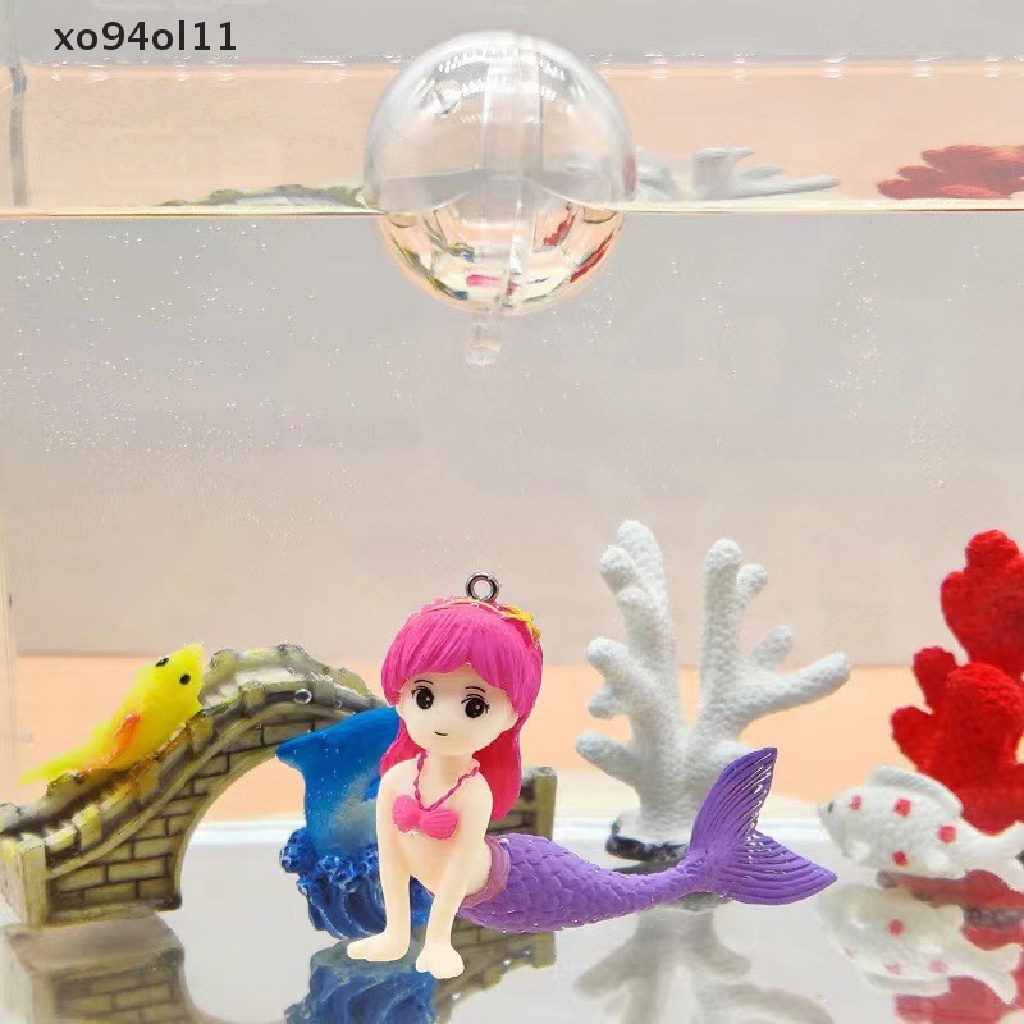 Xo Floag Ikan Dekorasi Ornamen Pantai Mermaid Aquarium Liontin Kecil Kreatif Lansekap Craft Pendant OL