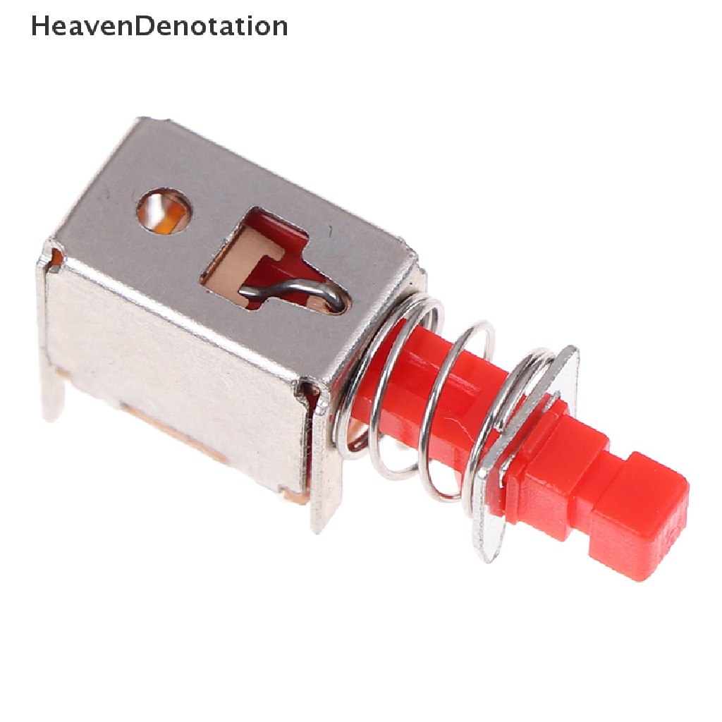 [HeavenDenotation] 10pcs Direct key switch A03 PS-22F03 6pins self-locking power Switchs Merah HDV