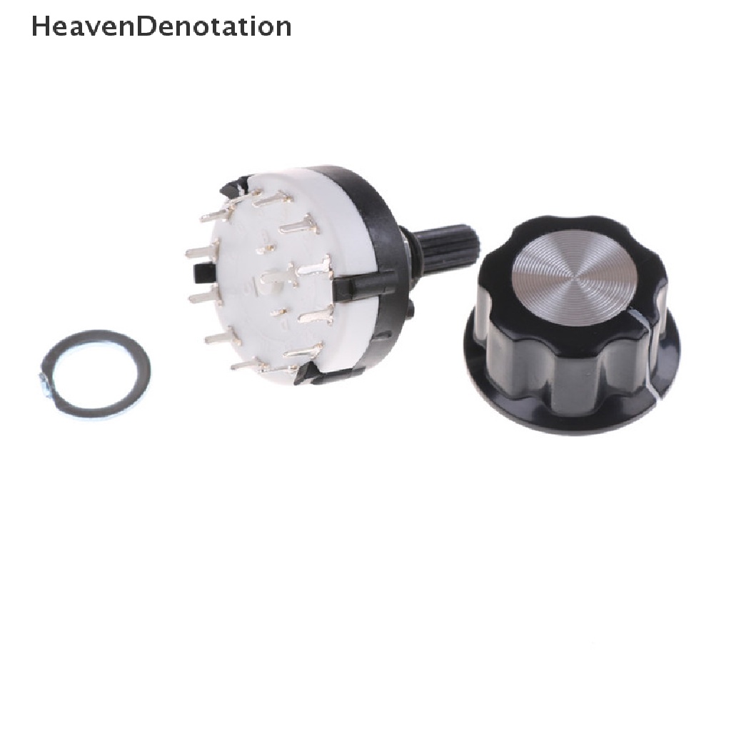 [HeavenDenotation] Saklar Selector Channel Putar RS26 1posisi Tiang 12pilih Dengan Knob HDV