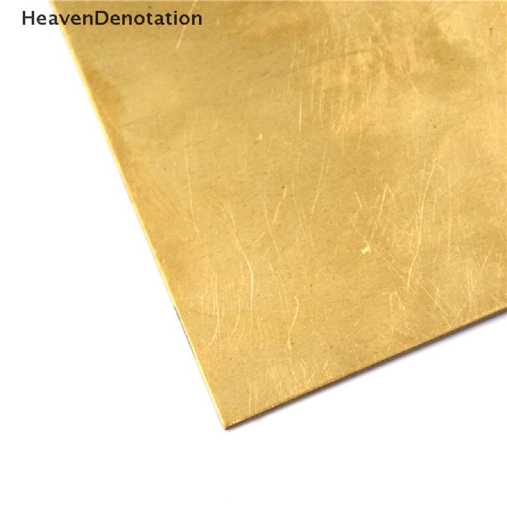 [HeavenDenotation] Plat Foil Lembaran Tipis Logam Kuningan Tebal 0.5mm/0.8mm/1mm/2mm 100X100mm DIY Bagian HDV