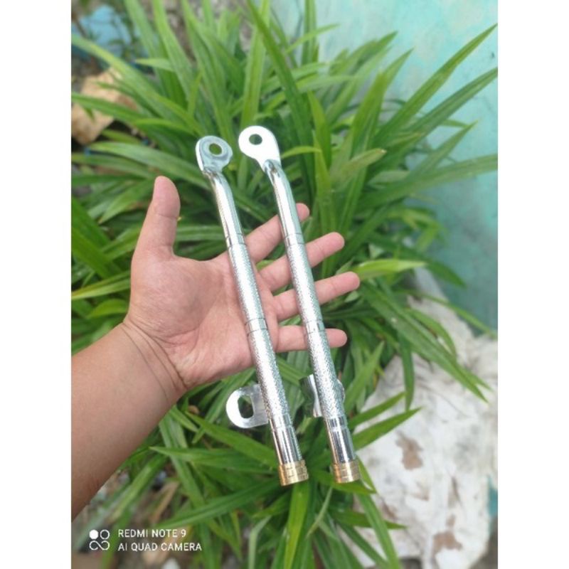 Begel panjang CB full besi motif bubut kartel crum bagus termurah-begel potong CB FULL MOTIF CROME-b