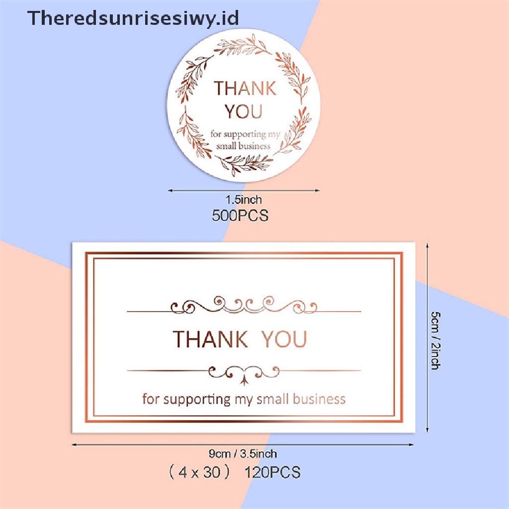 # Kado Mom &amp; PAPA DIY # Thank You Sticker Label Bunga Pernikahan Kemasan Kartu Amplop Seal Decor DIY~