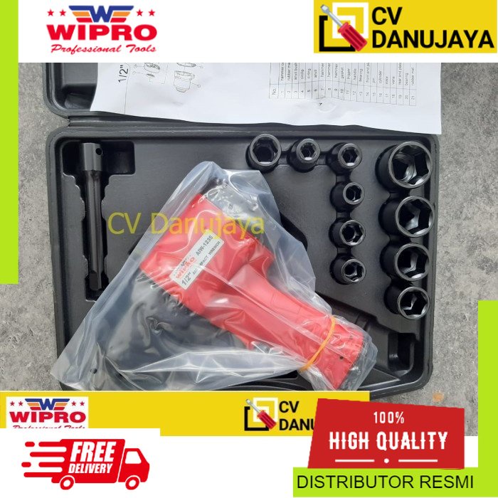 Air Impact Wrench Kunci 1/2 Inch - Wipro AIW-1235
