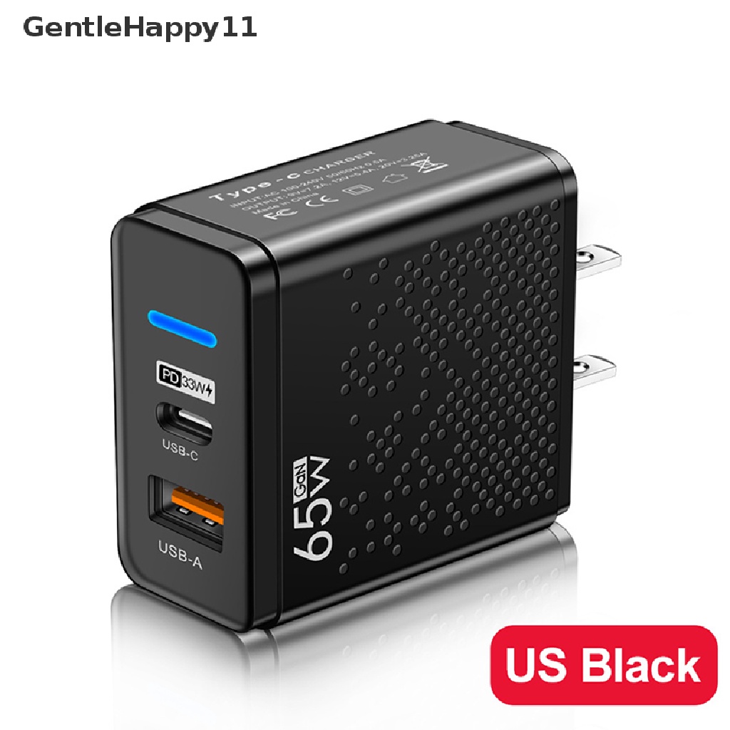 SAMSUNG Gentlehappy Fast Charge Charger 65W USB C Charger Untuk iPhone Xiaomi 12samsung Huawei USB Charger Handphone QC 3.0 Adaptor id