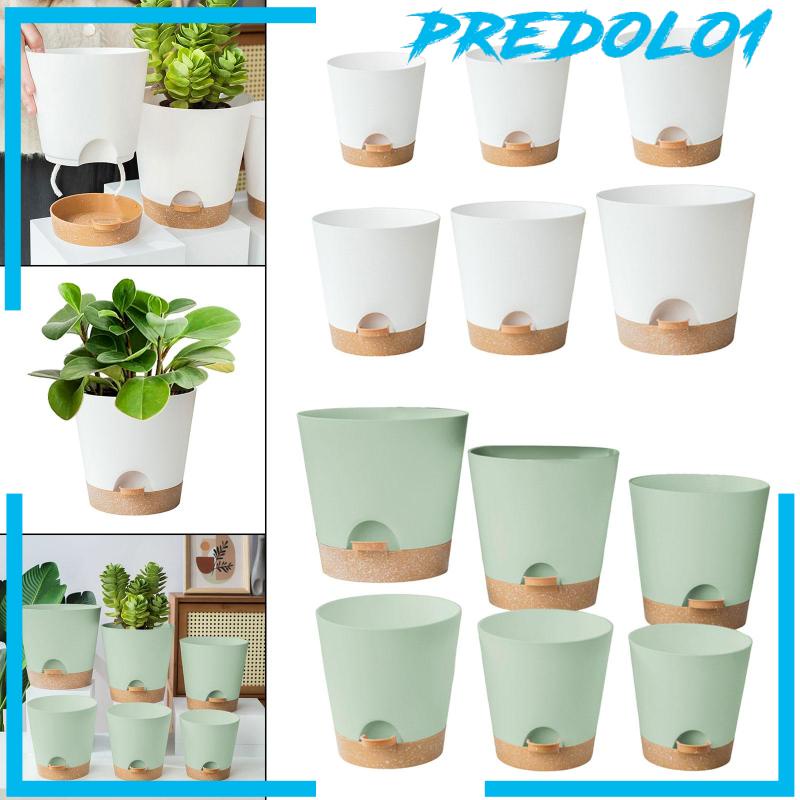 [Predolo1] 6buah Planter Self Watering Dengan Lubang Drainase Pembibitan