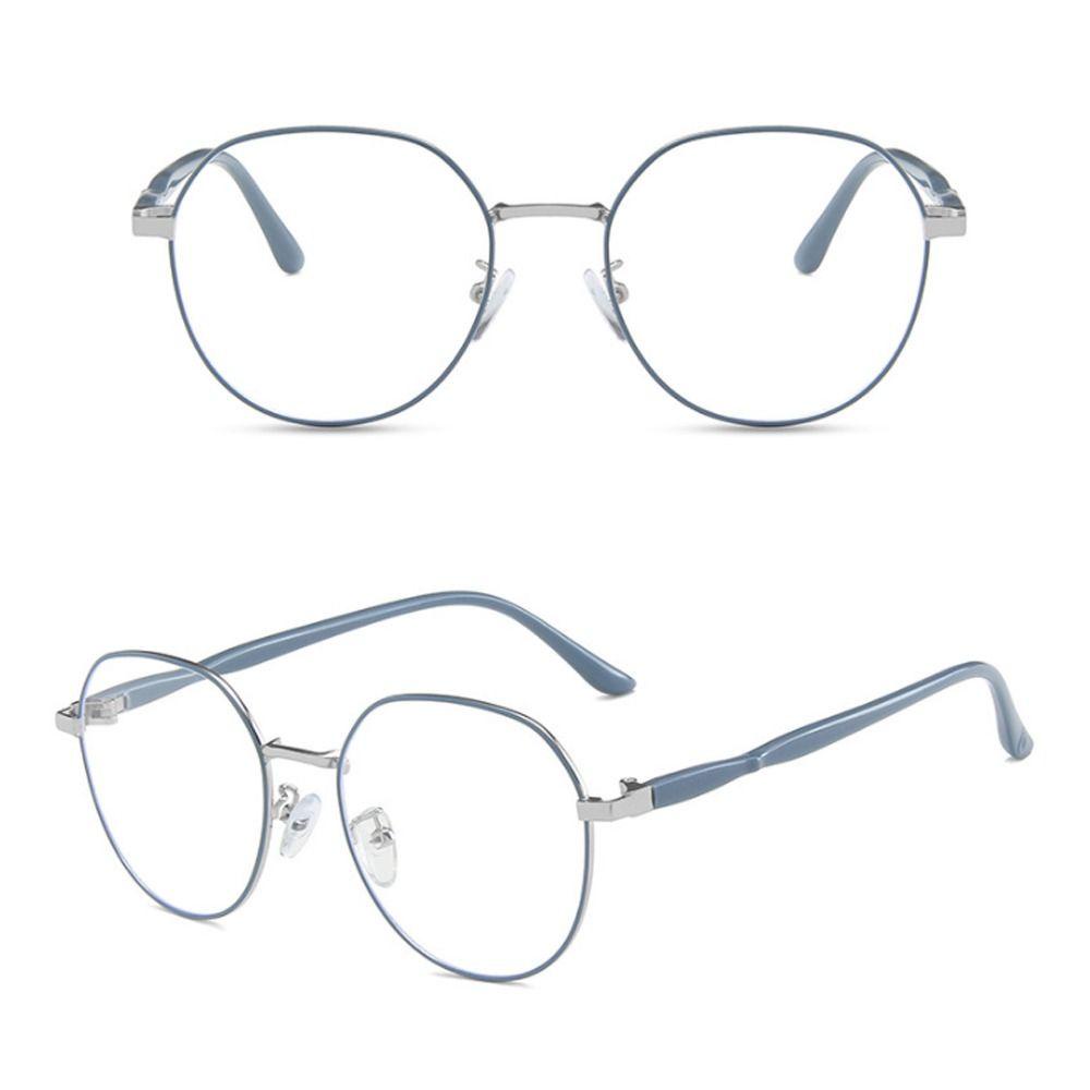 Populer Kacamata Anti Blueray Fashion Metal Clear Eyeglasses