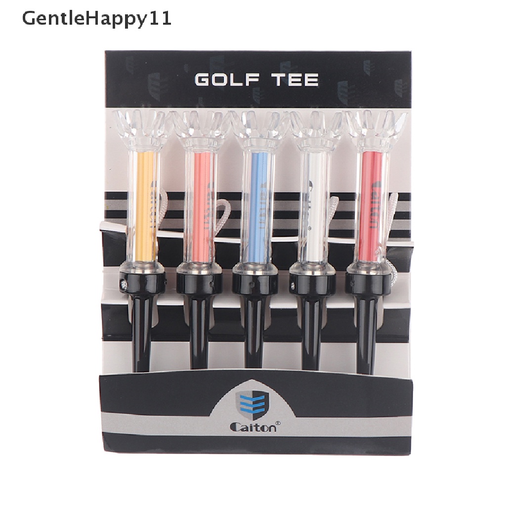 Gentlehappy 5PCS Tee Golf Rotasi 360mm Tee Golf Magnetic Step Down Dudukan Bola Golf  Id