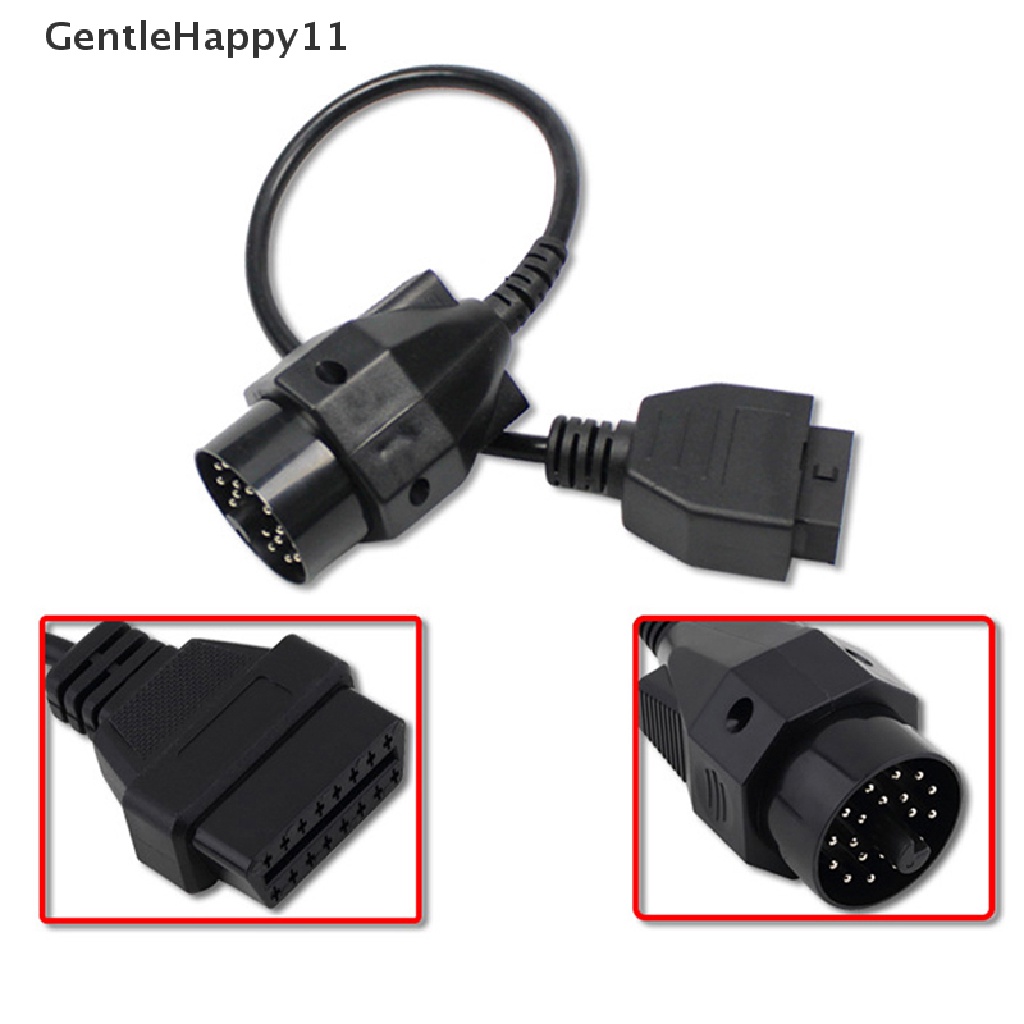 Gentlehappy 1Pce OBD Adapter Untuk BMW 20pin Ke OBD2 16pin Female Connector e36 e39 X5 Z3 id