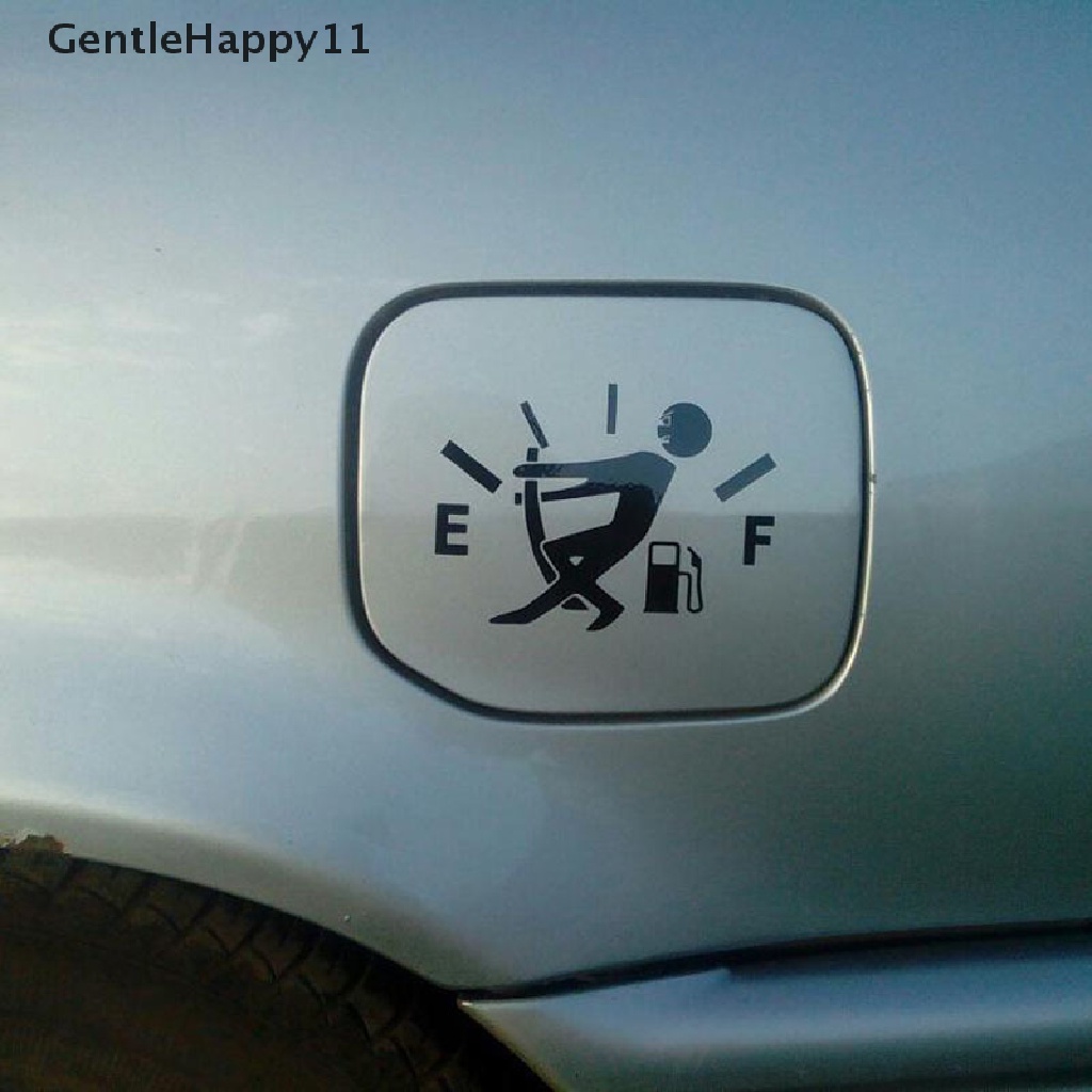 Gentlehappy Stiker Mobil 3d13 * 9.5cm Konsumsi Gas Tinggi Decal Fuel Gage Kosong Sticker id