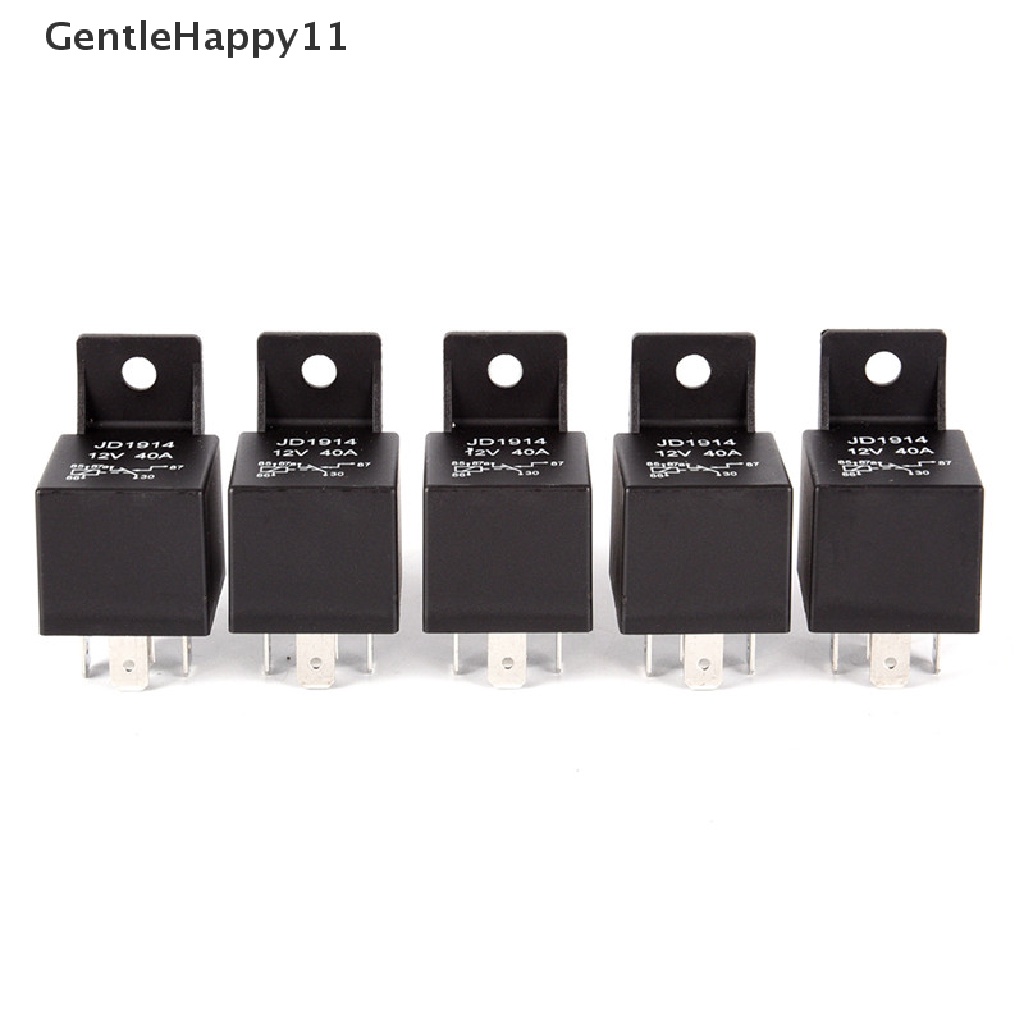 Gentlehappy Relay Mobil Anti Air DC 12V 40A 4Pin Relay Sekring Otomotif Normal Open Relay id