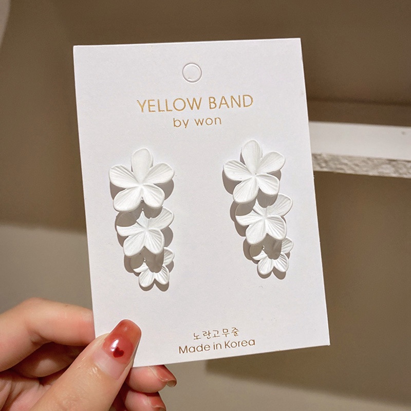 Korea Ins Baru Anting Kelopak Bunga Aksesoris Gadis