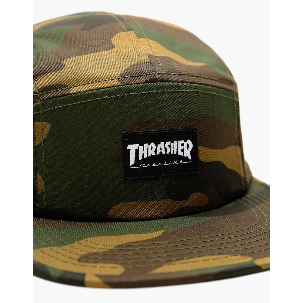 Thrasherr Camo 5 Panel Hat