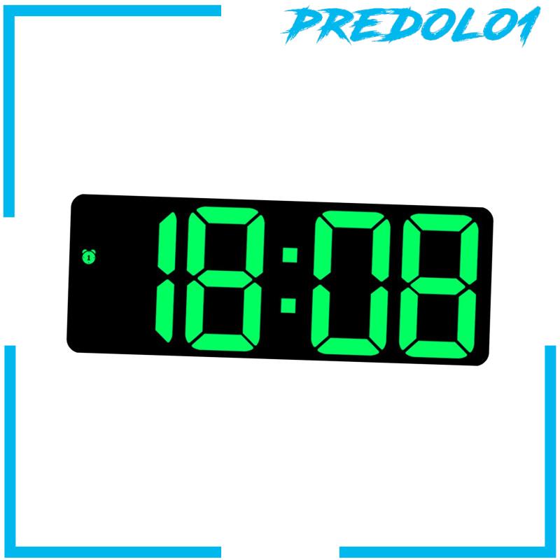 [Predolo1] Jam Dinding Digital Meja LED Desktop Alarm Clock Untuk Ruang Tamu Kantor Dewasa