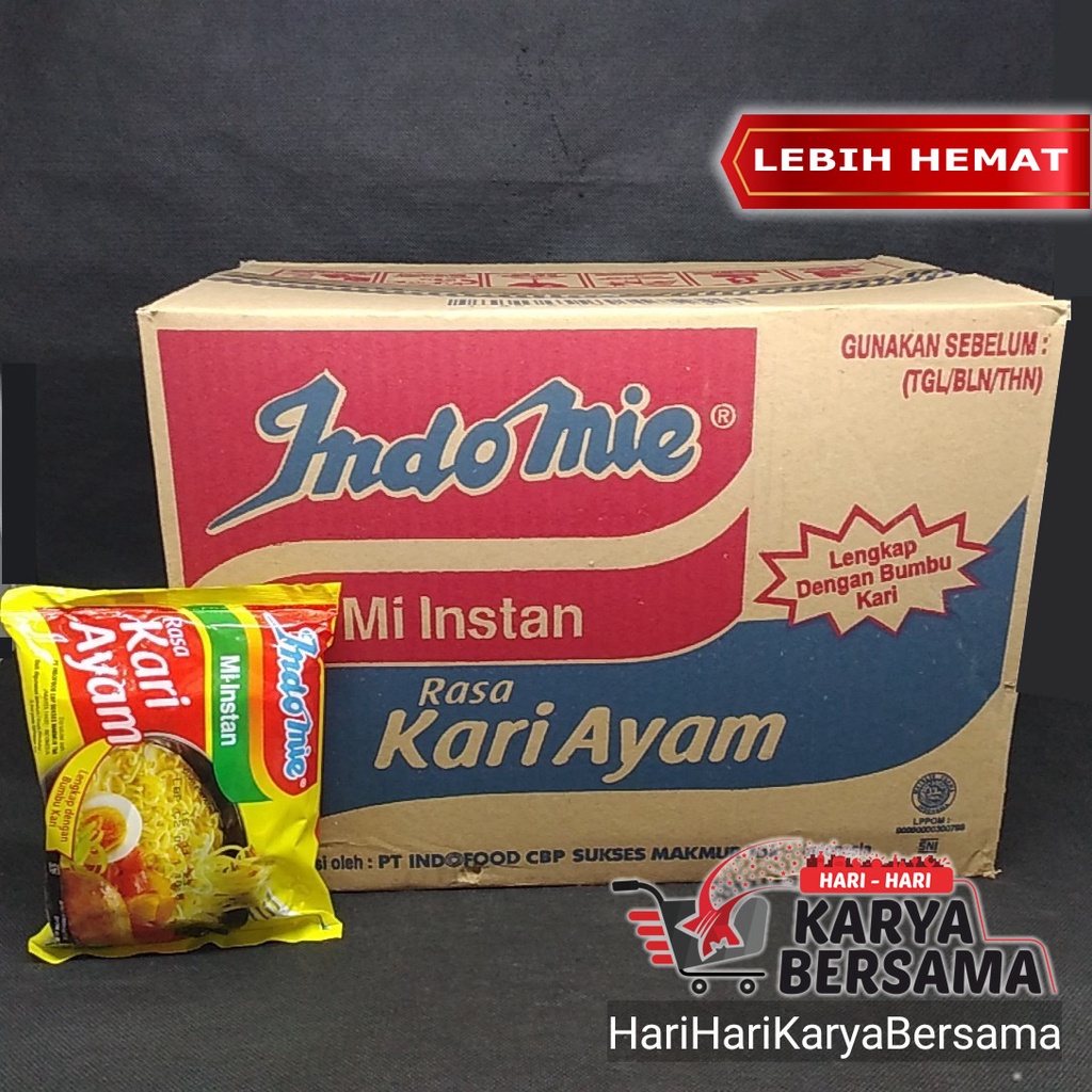 

MIE INSTAN INDOMIE KARI AYAM ISI 40 PCS X 72GR - PER KARTON