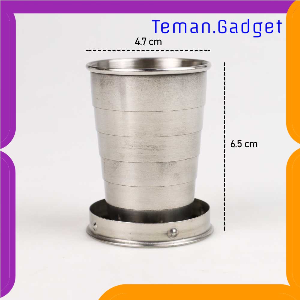 TG - OLR Gantungan Kunci Gelas Lipat Camping Folded Cup 69 ml - 7011