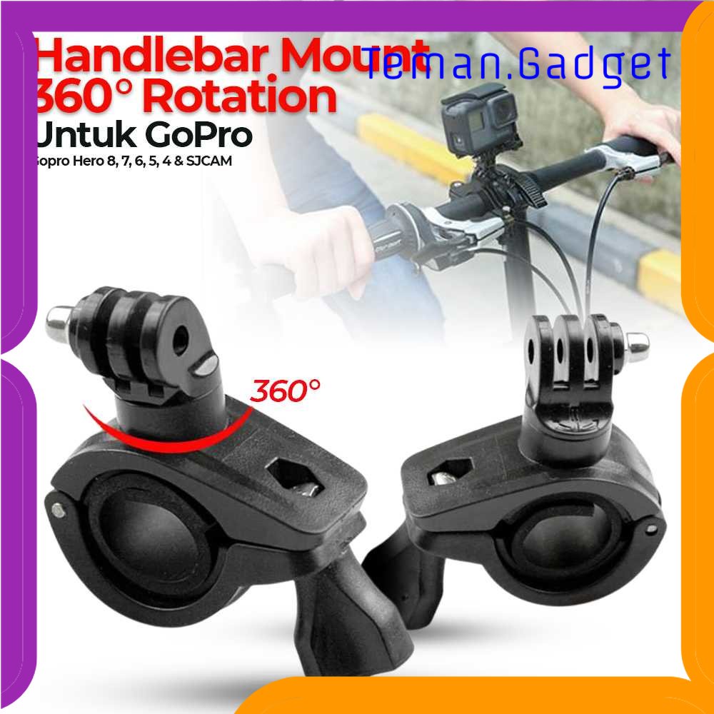 TG - KMP PULUZ Bike Handlebar Mount Holder 360 Degree Rotation for GoPro