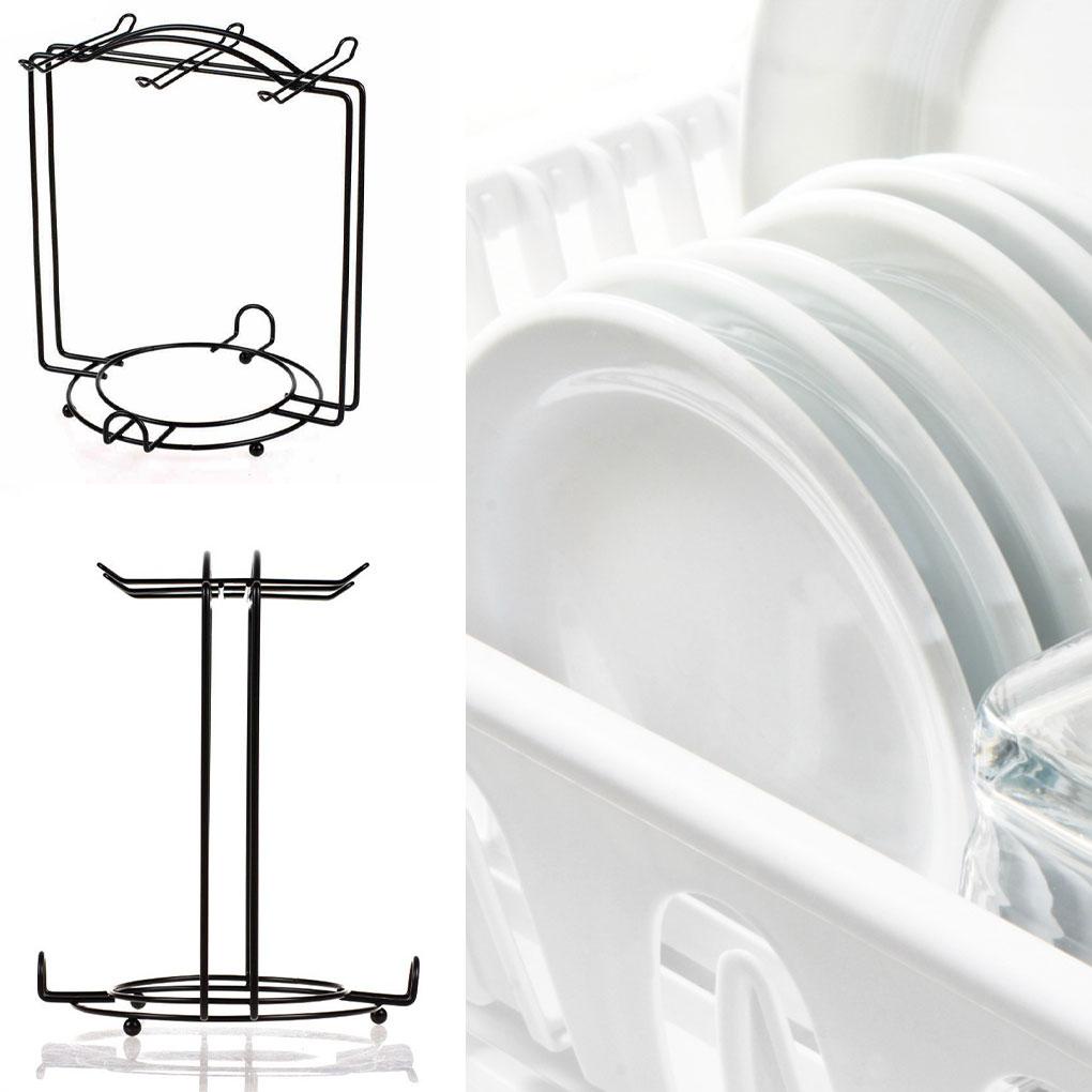 Tempat Gelas Kopi Stainless Steel Portable Anti Korosif 6kait Rumah Dapur Cafe Mug Piring Stand Base Aksesoris