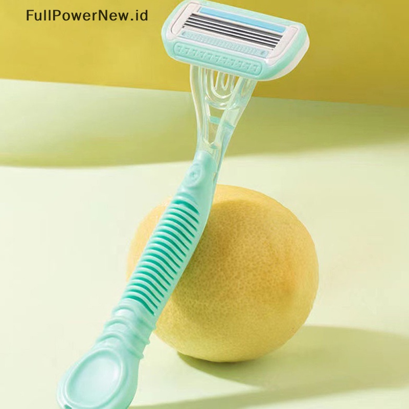 Power 1Pcs Extra Smooth Sensitive Design Edition Pisau Cukur 4lapis Wanita 1gagang ID