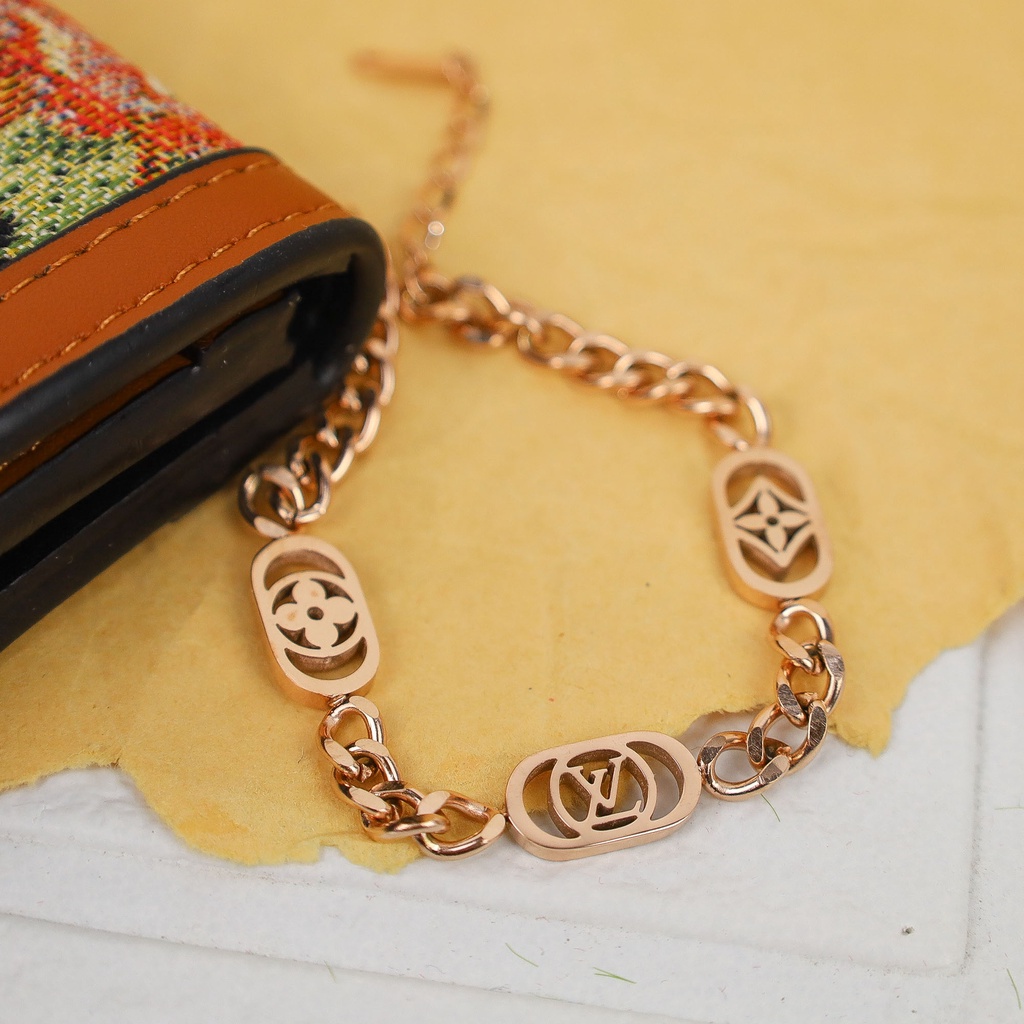 GROSIR Gelang tangan sisik L titanium stainless steel 316l anti karat import berkualitas bisa bayar di tempar COD