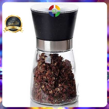 Penggiling Biji Lada Spices Pepper Mill Grinder 160ml  Black