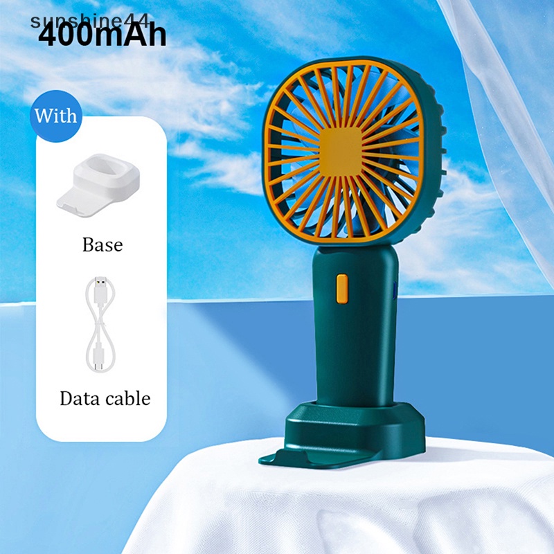 Sunshine 400/600Mah Kipas Angin Portabel Kipas Angin Listrik Genggam Mini Usb Rechargeable Kipas Saku Kecil Untuk Perjalanan Luar Ruangan Camping Air Cooler ID