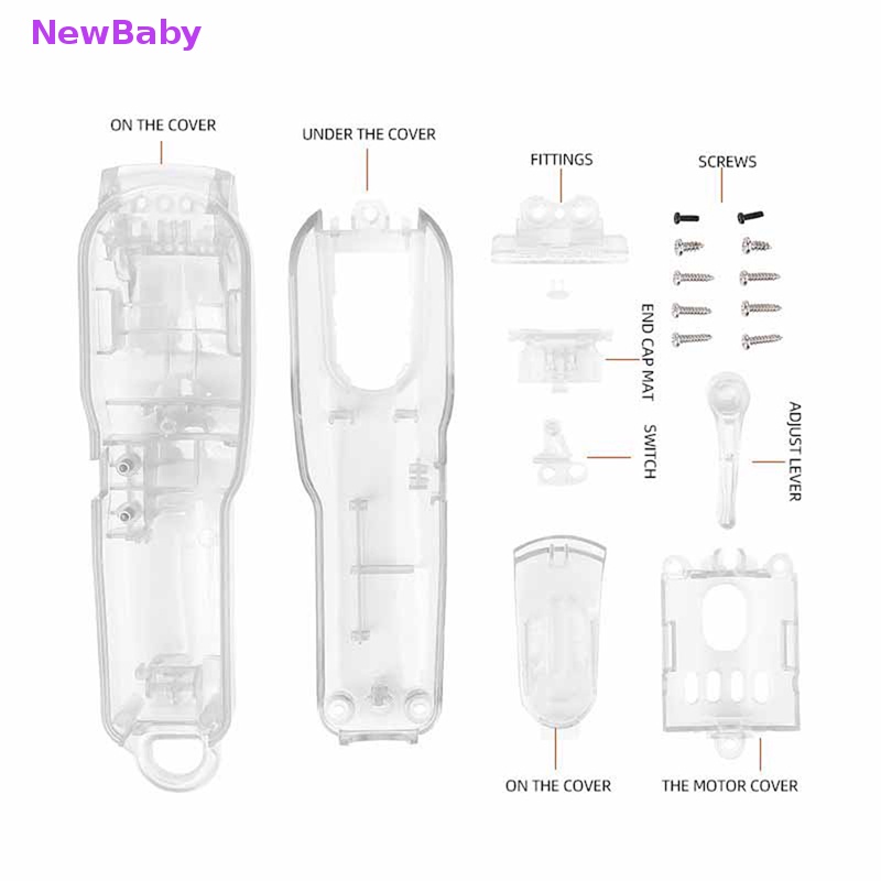 WAHL Newbaby 8Pcs/Set Shell Clipper Elektrik Set Untuk Wahl8148Rumah Penutup Modifikasi Diy ID