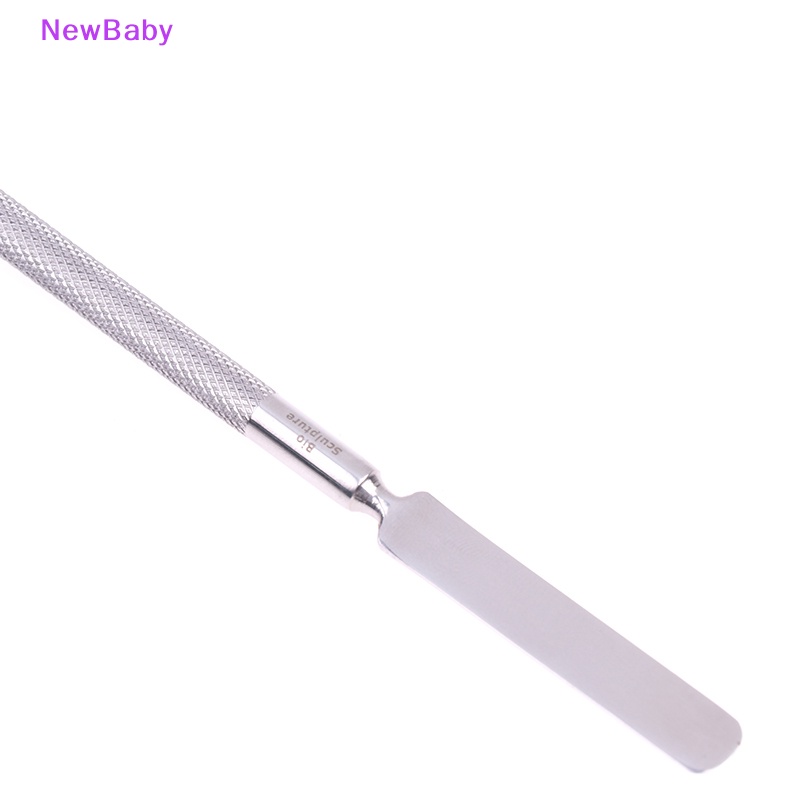 Newbaby Spatula Toner Makeup Stainless Steel Mixing Stick Foundation Alat Pengaduk Krim ID