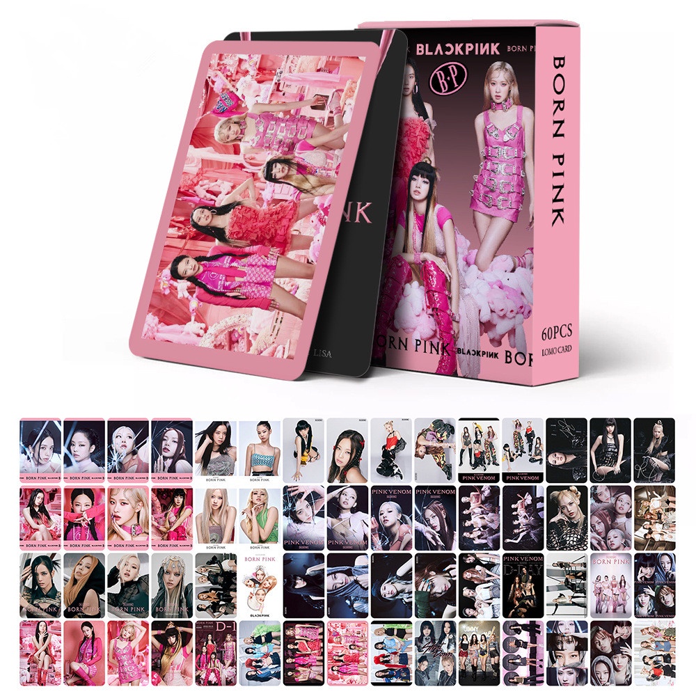 60pcs/box Hitam-PINK (G) I-DLE NAYEON Album Photocards Kartu Lomo Blackpink GIDLE TWICE Kpop Postcards Blackpink