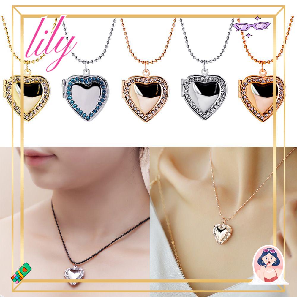 Lily Kalung Pria Wanita Fashion Teman Perhiasan Berlian Selamanya Dan Selalu Liontin