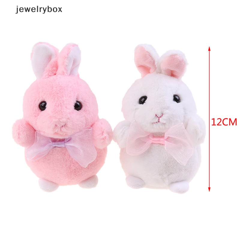 [jewelrybox] Cute Bow Rabbit Plush Stuffed Doll Lembut Mewah Mainan Gantungan Kunci Tas Liontin Anak Hadiah Butik