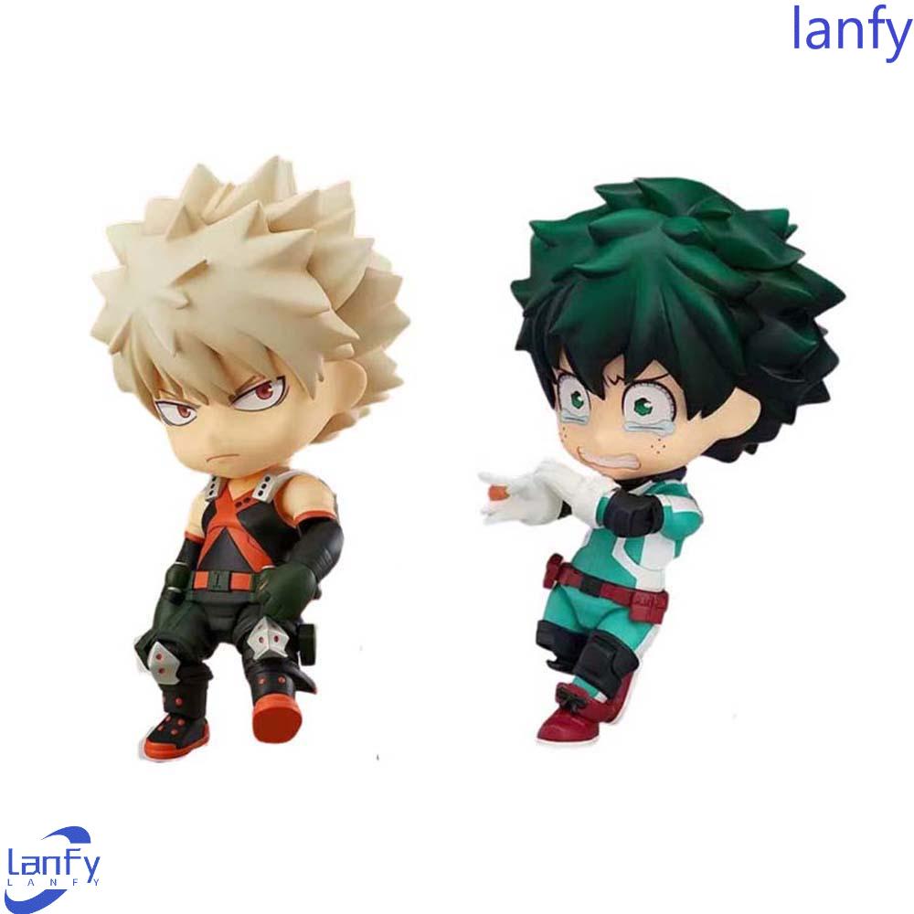 Lanfy Action Figurine Dapat Dilepas 1pcs Dekorasi Desktop Hiasan Rumah Midoriya Izuku Figure Age of Heroes Model Anime