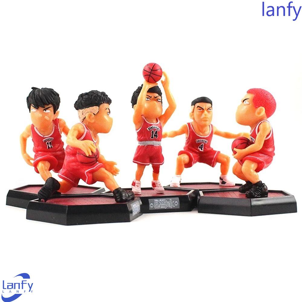 Lanfy Sakuragi Figure Basket Player Hadiah Teman Figure Koleksi Mainan Akagi Takenori Rukawa Kaede Sakuragi Hanamichi