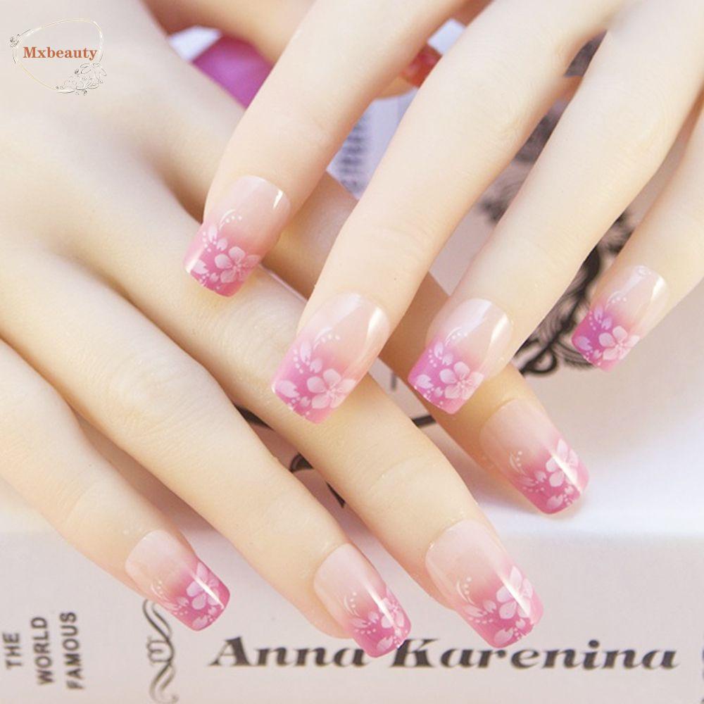 Mxbeauty Nails Art Tips Fashion Press On Salon Manicure Kuku Palsu Akrilik