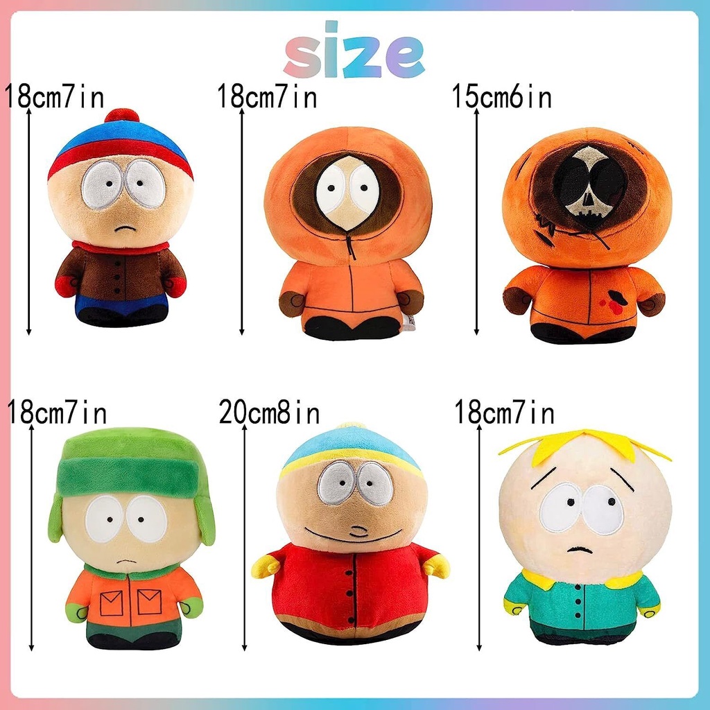 18 /20Cm Boneka Mainan Game-Boneka The South Parks Plush Toy Kenny Cartman Plush Doll Anak Kid Mainan Ulang Tahun