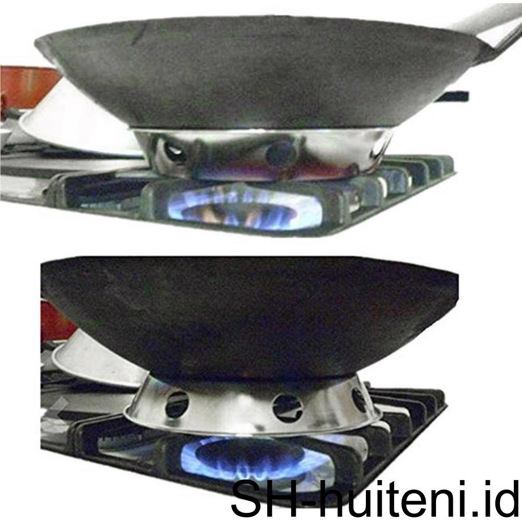 Wok Ring Stainless Steel Rak Panci Rak Panci Bulat Dapur Dengan Ukuran Bolak Balik