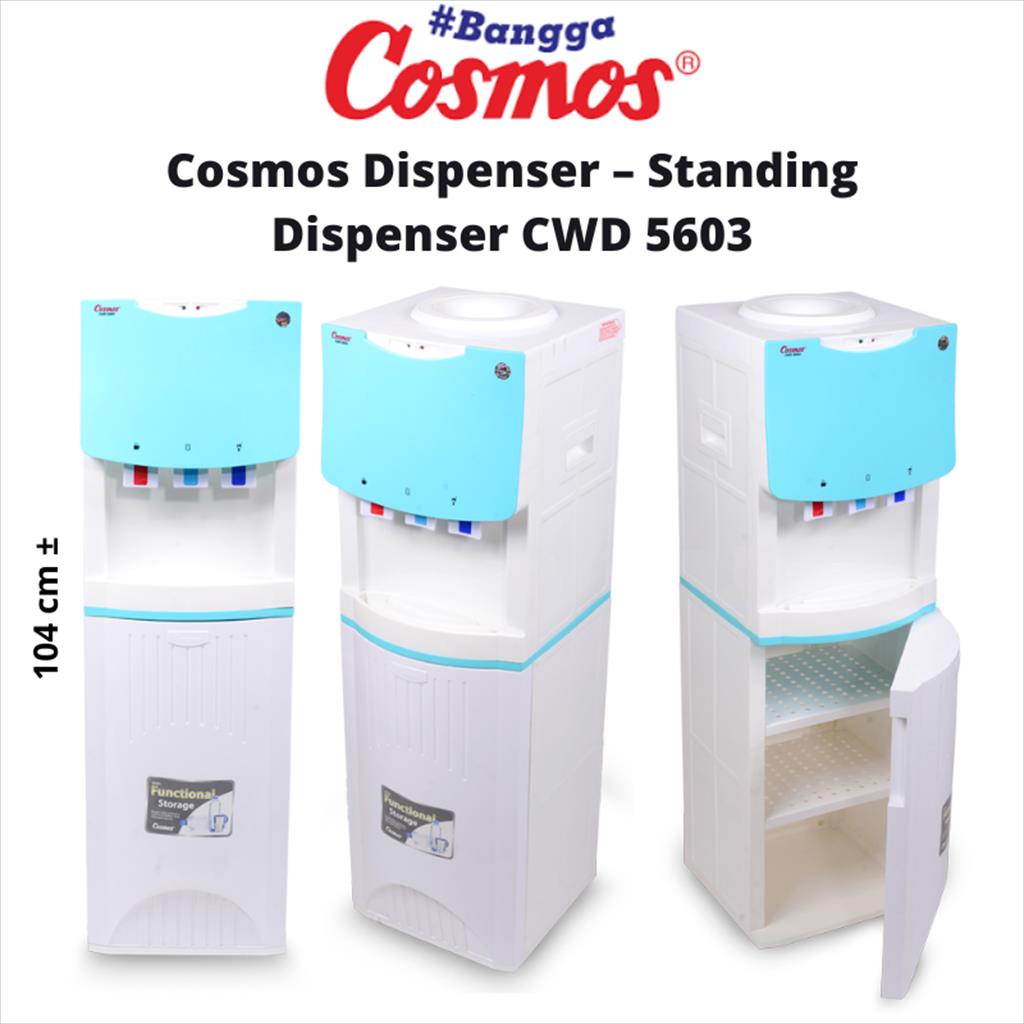 DISPENSER GALON ATAS 3 KRAN COSMOS CWD-5603 CWD 5603 CWD5603 PANAS DINGIN