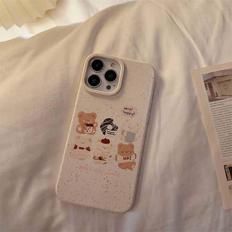 Cocok Untuk Iphone14 Pro Max iPhone Phone Case Ramah Lingkungan Degradable Phone Case Kamera Perlindungan Tahan Guncangan Kompatibel Dengan iPhone 13 13pro 13prm iPhone 11 7Plus 8Plus Xr XS 12 Pro Max Casing Ponsel