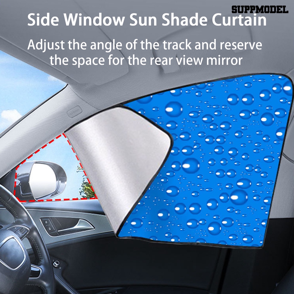 [SM Otomatis] Kerai Mobil Tahan Aus ic Adsorpsi Anti-ultraviolet Penyimpanan Nyaman Ditarik Perlindungan Matahari Dapat Digunakan Kembali Peneduh Matahari Mobil Tirai Jendela Samping Aksesori Mobil