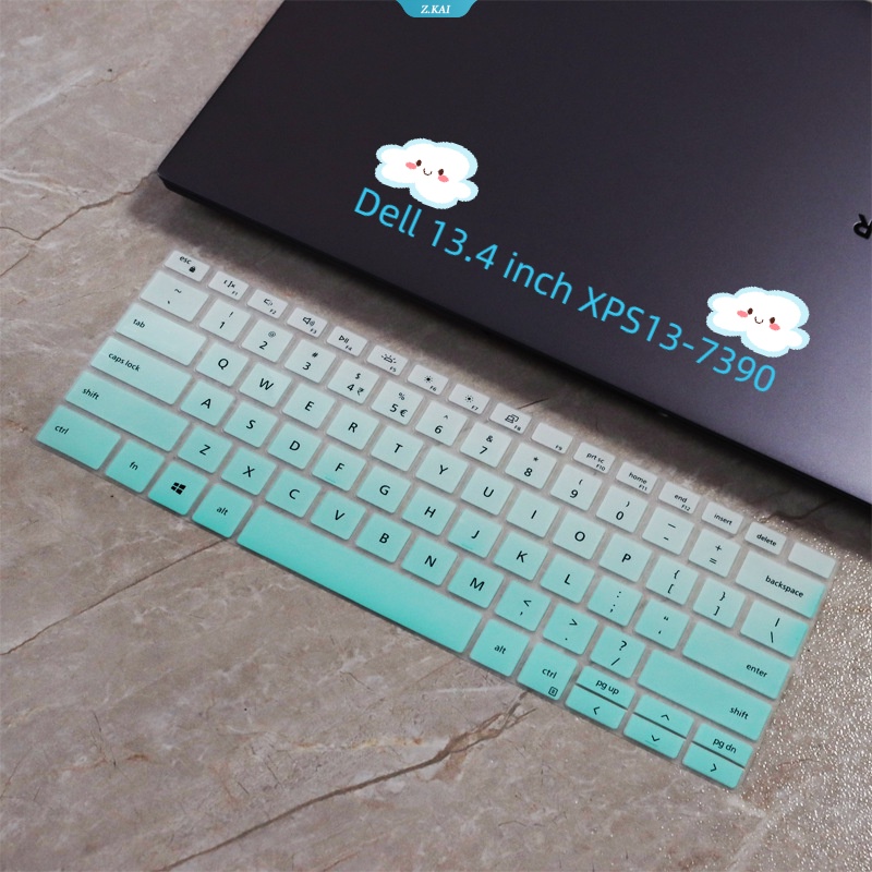 Pelindung Keyboard Laptop Model Silikon Bening Untuk Dell 13.4 Inch XPS13-7390 Waterproof Keyboard Protector [ZK]